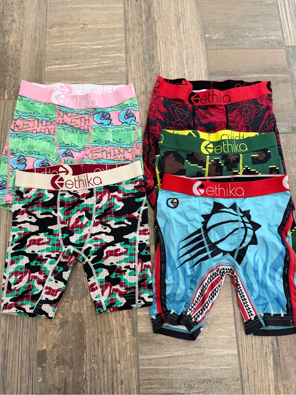 Boys ethika briefs size large
